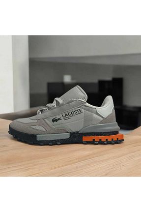 کفش اسنیکر طوسی مردانه بند دار GMSHOES - کد 917533326