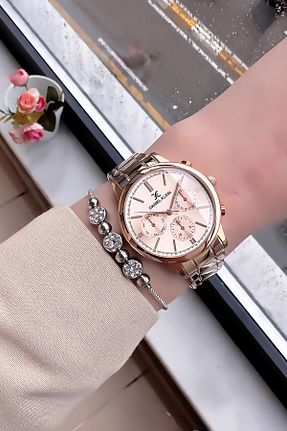 ساعت مچی صورتی زنانه 36-40 میلی متر Daniel Klein - کد 357872773