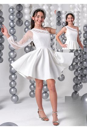 لباس مجلسی و فارغ التحصیلی نباتی زنانه تک آستین meneviş çocuk giyim - کد 926043815