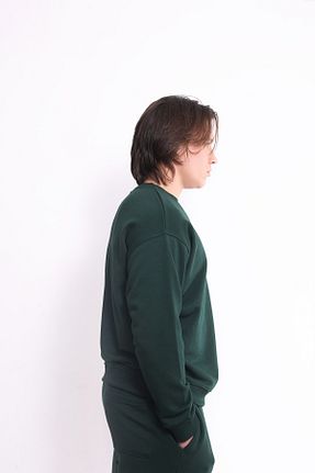سوئیشرت خاکی مردانه ساده PEAK BEUM - کد 926060540