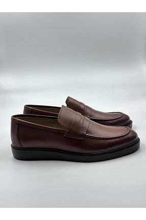 کفش کلاسیک قهوه ای مردانه چرم خالص EMIR - کد 926064583
