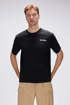 تیشرت مشکی مردانه رگولار Bad Bear - کد 924437705