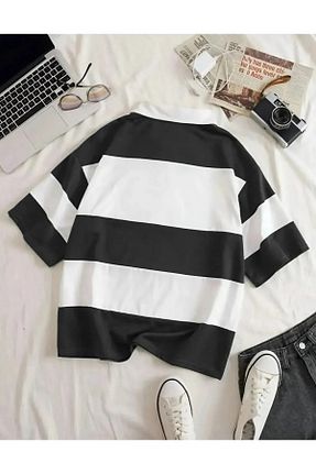 تیشرت مشکی زنانه اورسایز Boi - کد 927154213