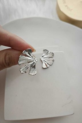 گوشواره جواهر طوسی فلزی KYOLA DESİGN - کد 926118663