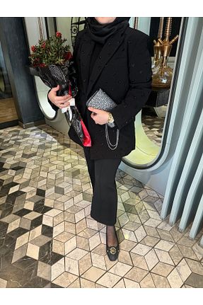 شلوار مشکی زنانه بافتنی Butik - کد 898157079