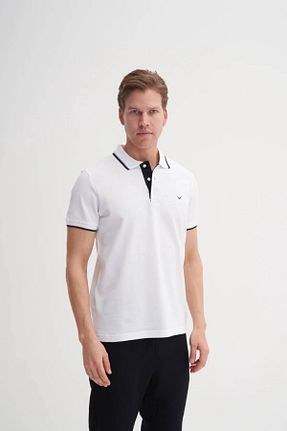 تیشرت سفید مردانه اسلیم فیت Cazador - کد 920526634