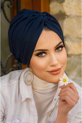 کلاه شنای حجاب سرمه ای زنانه Aişe Tesettür - کد 926151173
