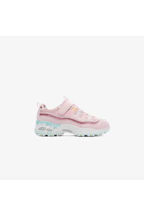 کفش پیاده روی صورتی بچه گانه جیر Skechers - کد 926241615