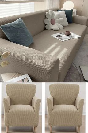کاور مبل قهوه ای پلی استر HANSARAYHOME - کد 926254403