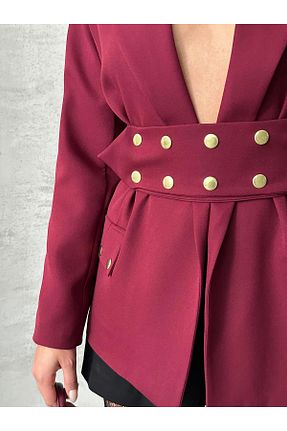کت زرشکی زنانه رگولار FERZOLAİO - کد 926160918