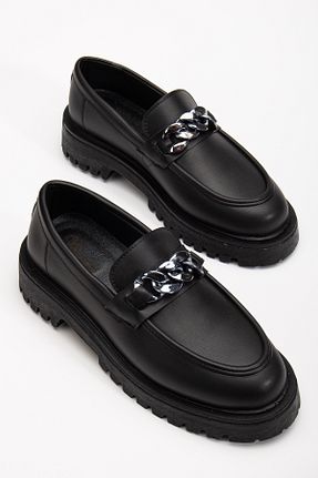 کفش لوفر مشکی زنانه چرم مصنوعی Zegeshoes - کد 902969417