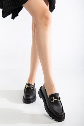 کفش لوفر مشکی زنانه چرم مصنوعی Zegeshoes - کد 921267585