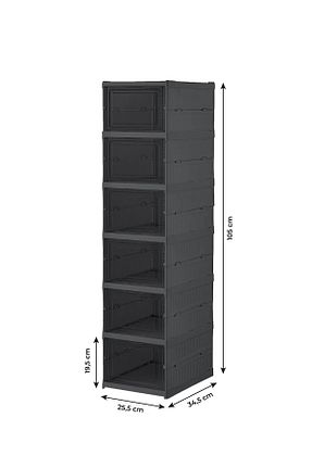 نظم دهنده کفش طوسی پلاستیک Dükkanönü - کد 357244005