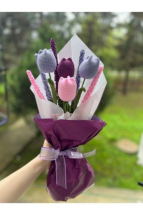 گل خشک و مصنوعی بنفش çınar kadın kooperatifi - کد 799542652