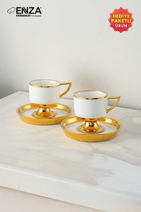 فنجان قهوه زرد 2 نفره Enza - کد 901601331