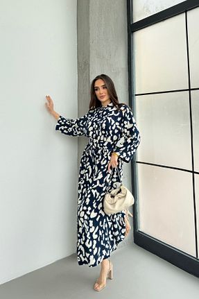 لباس سرمه ای زنانه بافتنی Mezka - کد 905838738