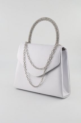 کیف مجلسی طوسی زنانه پارچه ای KEEBA - کد 926221304
