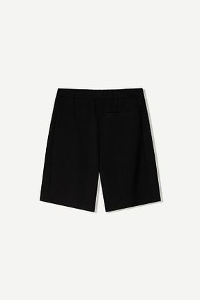 شلوارک و برمودا مشکی مردانه Straight Bershka - کد 926254559