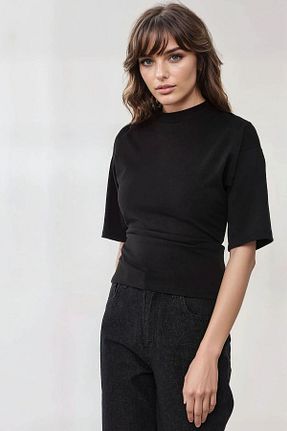 تیشرت مشکی زنانه رگولار Hiccup - کد 926240005