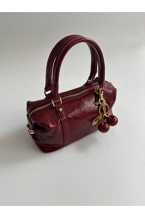 کیف دوشی زرشکی زنانه چرم مصنوعی Mia Collection - کد 897480360