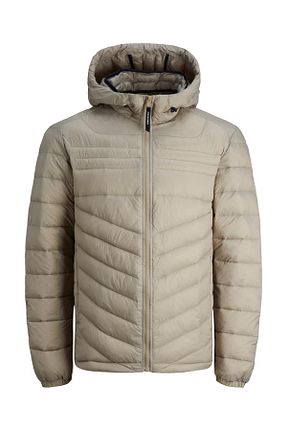 کاپشن بژ مردانه اسلیم فیت Jack & Jones - کد 743382973