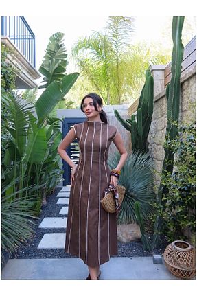لباس قهوه ای زنانه بافتنی ESRAHELVACI - کد 926312926