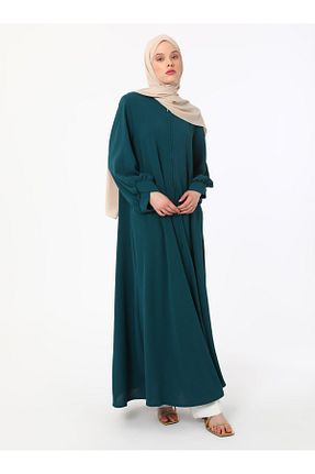مانتو بلند حجاب سبز زنانه Refka - کد 926315978