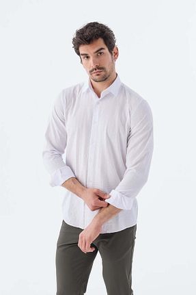 پیراهن سفید مردانه Relaxed Jakamen - کد 926303406
