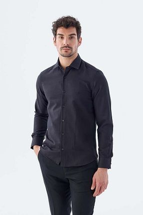 پیراهن مشکی مردانه Relaxed Jakamen - کد 926302909