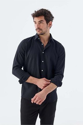 پیراهن مشکی مردانه Relaxed Jakamen - کد 926303064