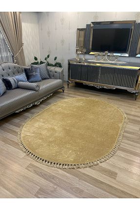 فرش طلائی زیره ضد لغزش Bordo Halı - کد 926313093