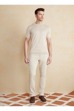 پلیور بژ مردانه یقه دوچرخه BROOKS BROTHERS - کد 926330717