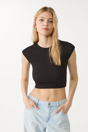 بلوز مشکی زنانه ساده Stradivarius - کد 926340237