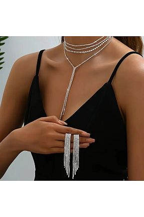 ست جواهر سفید زنانه 2+ byozanyılmaz - کد 926331639