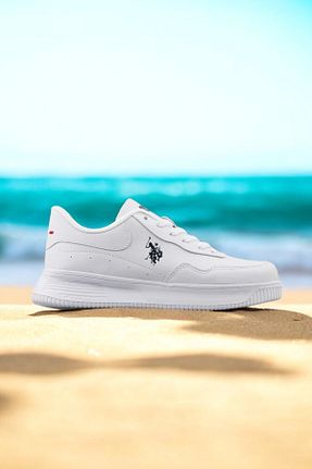 کفش اسنیکر سفید زنانه بند دار U.S. Polo Assn. - کد 926336639