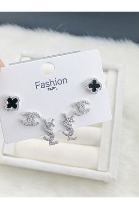 گوشواره جواهر زیرکن DS DİAMONDSHOP - کد 926354785