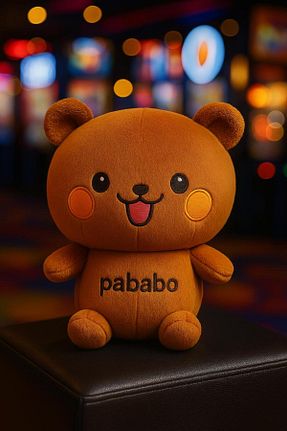 اسباب بازی مخملی قهوه ای زنانه 25 cm Pababo - کد 926354329
