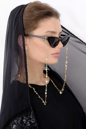 اکسسوری عینک طلائی زنانه New Obsessions - کد 4649342
