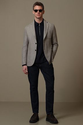 شلوار جین آبی مردانه پاچه لوله تفنگی Lufian - کد 758738637