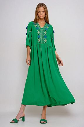 لباس سبز زنانه بافتنی VAGGON - کد 926377427