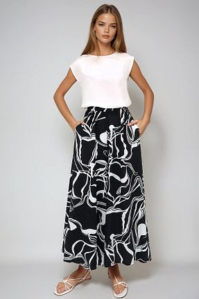 ست بالاتنه و پائین تنه مشکی زنانه بافتنی VAGGON - کد 926398313
