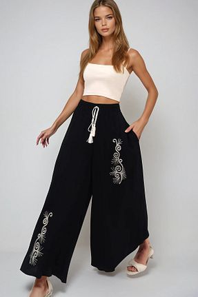 شلوار مشکی زنانه ویسکون VAGGON - کد 926395928