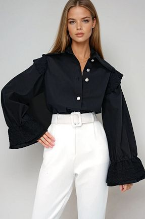 پیراهن مشکی زنانه رگولار VAGGON - کد 926397314