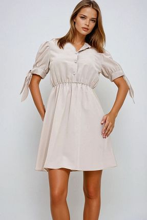 لباس بژ زنانه بافتنی VAGGON - کد 926396407