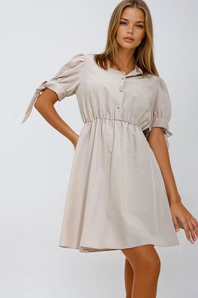 لباس بژ زنانه بافتنی VAGGON - کد 926396407