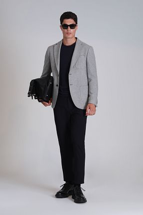 کت طوسی مردانه پلی استر Lufian - کد 873668370