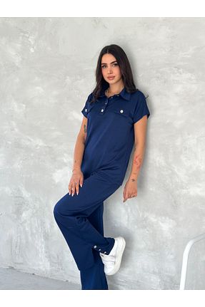 ست کرمکن اسپرت سرمه ای زنانه مخلوط پلی استر sportiness - کد 926573957