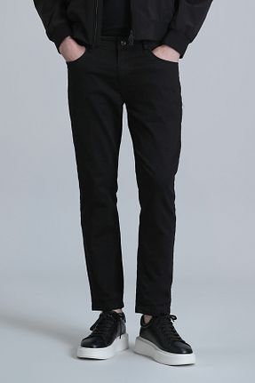 شلوار جین مشکی مردانه پاچه تنگ Lufian - کد 829891950