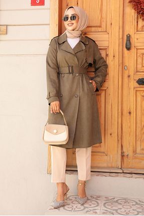 ترنچکت حجاب خاکی زنانه بدون آستر Neva Style - کد 852888515