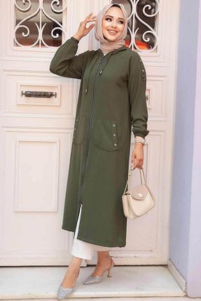 کلاه و ابایا خاکی زنانه مخلوط پلی استر Neva Style - کد 744566440